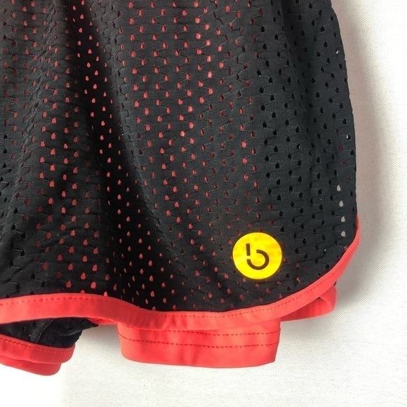 BRO Fitwear Neon Orange & Black Mesh Running Shorts S - Picture 3 of 4